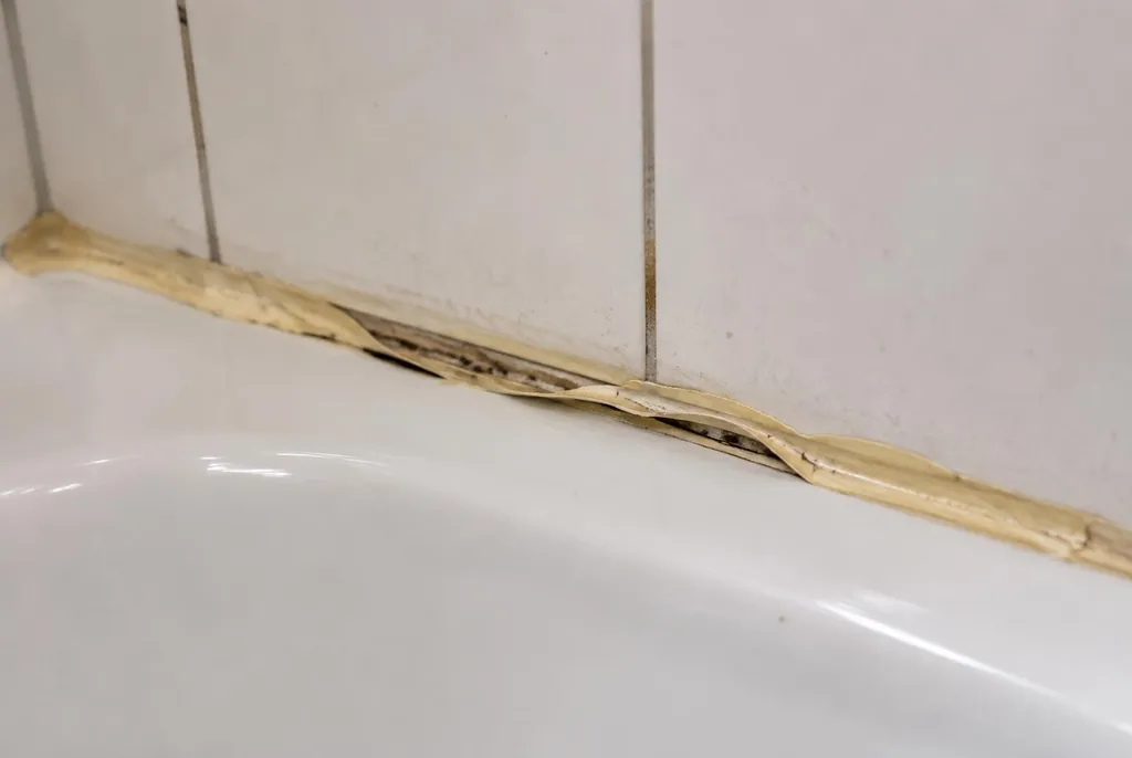 Kitbedrijf Beesd – loslatende kit naast het bad